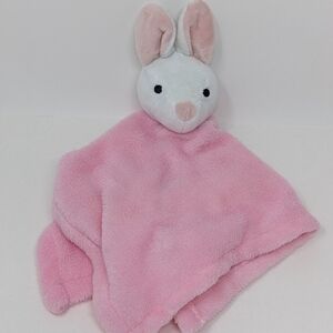 𝅺MOON & Stars Lovey Baby Rabbit Bunny Pink White